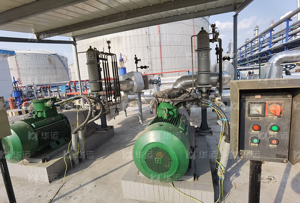Application site of emulsifying pump of a petrochemical group in Shandong