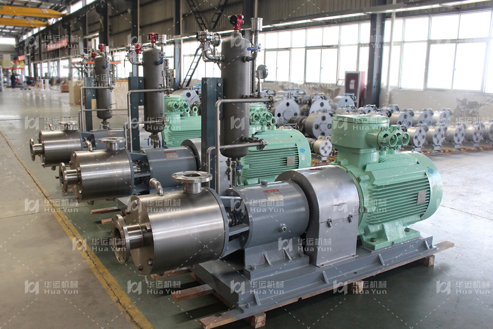 Our company for a group design production of large emulsion pump completed